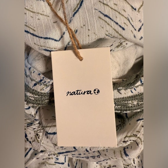 NWT Natura Women’s Size Small Maxi Bohemian Style Dress Green & Blue Sleeveless - Picture 5 of 16